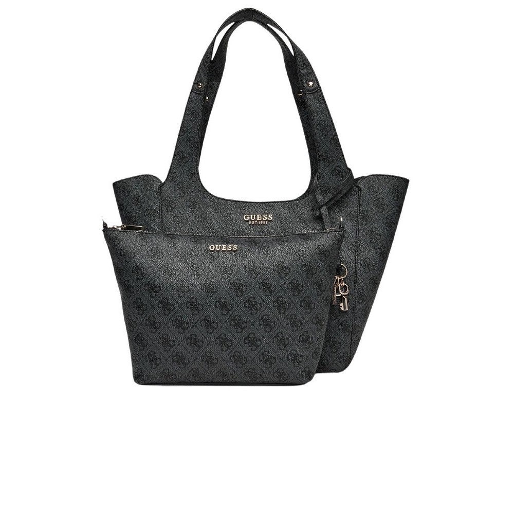 GUESS CALISTA 2 IN 1 TOTE ΤΣΑΝΤΑ ΓΥΝΑΙΚΕΙΑ GREY