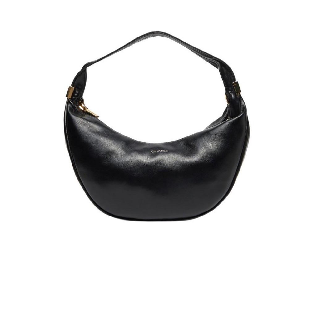 CALVIN KLEIN PINCHED SOFT CRESCENT SM ΤΣΑΝΤΑ ΓΥΝΑΙΚΕΙΑ BLACK