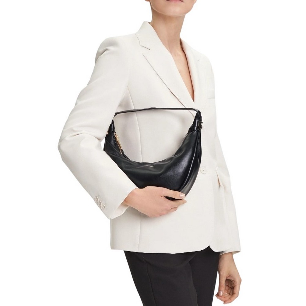 CALVIN KLEIN PINCHED SOFT CRESCENT SM ΤΣΑΝΤΑ ΓΥΝΑΙΚΕΙΑ BLACK