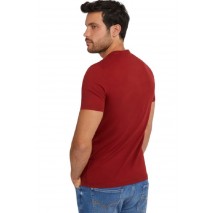 GUESS AIDY T-SHIRT ΜΠΛΟΥΖΑ ΑΝΔΡΙΚΗ BORDEAUX