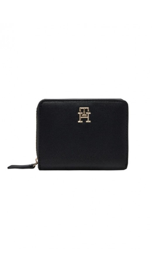 TOMMY HILFIGER LOGOTAPE MED ZA ΠΟΡΤΟΦΟΛΙ ΓΥΝΑΙΚΕΙΟ BLACK