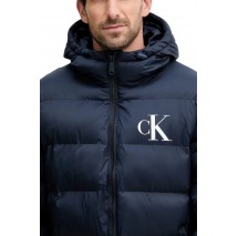 CALVIN KLEIN JEANS LS NYLON MONOGRAM PUFFER JKT ΜΠΟΥΦΑΝ ΑΝΔΡΙΚΟ DARK NAVY