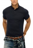 SUPERDRY D1 STUD CITY PIQUE POLO T-SHIRT ΜΠΛΟΥΖΑ ΑΝΔΡΙΚΗ ECLIPSE NAVY