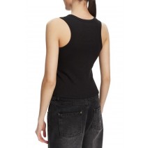 CALVIN KLEIN JEANS A WVN LBL 2X2 CTTN ΜΤΟΠ ΓΥΝΑΙΚΕΙΟ BLACK