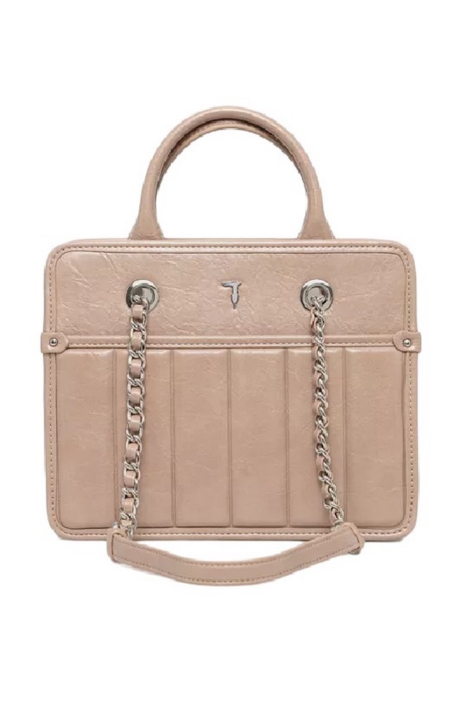 ΤΣΑΝΤΑ DUNE SHOPPING SM CRACKLE ΓΥΝΑΙΚΕΙΑ TRUSSARDI BEIGE