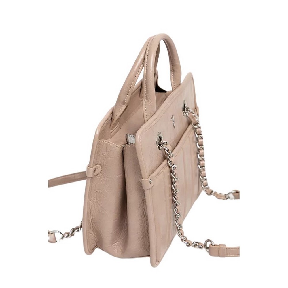 ΤΣΑΝΤΑ DUNE SHOPPING SM CRACKLE ΓΥΝΑΙΚΕΙΑ TRUSSARDI BEIGE