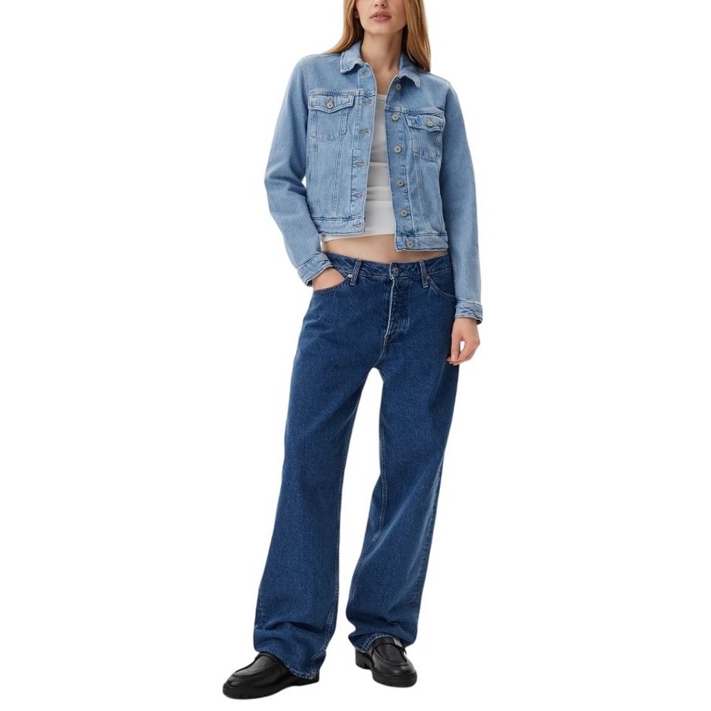 TOMMY JEANS CLASSIC TRUCKER JACKET BI8110 ΜΠΟΥΦΑΝ ΓΥΝΑΙΚΕΙΟ DENIM LIGHT