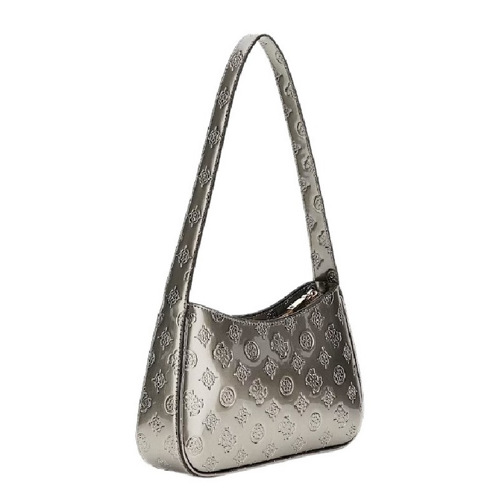 GUESS ARNELA TOP ZIP SHOULDER BAG ΤΣΑΝΤΑ ΓΥΝΑΙΚΕΙ? SILVER