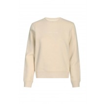 GUESS JEANS CN REG LOGO EMB SWEAT ΦΟΥΤΕΡ ΜΠΛΟΥΖΑ ΓΥΝΑΙΚΕΙΑ BEIGE
