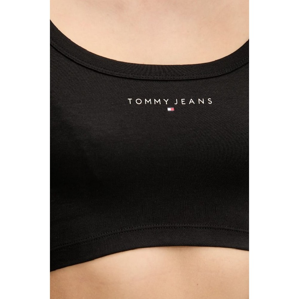 TOMMY JEANS SLIM SP CRP LINEAR LS TEE ΜΠΛΟΥΖΑ ΓΥΝΑΙΚΕΙΑ BLACK