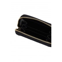 CALVIN KLEIN JEANS BOLD CK MEDIUM ZIP AROUND ΠΟΡΤΟΦΟΛΙ ΓΥΝΑΙΚΕΙΟ BLACK