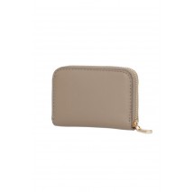 CALVIN KLEIN JEANS BOLD CK MEDIUM ZIP AROUND ΠΟΡΤΟΦΟΛΙ ΓΥΝΑΙΚΕΙΟ TAUPE