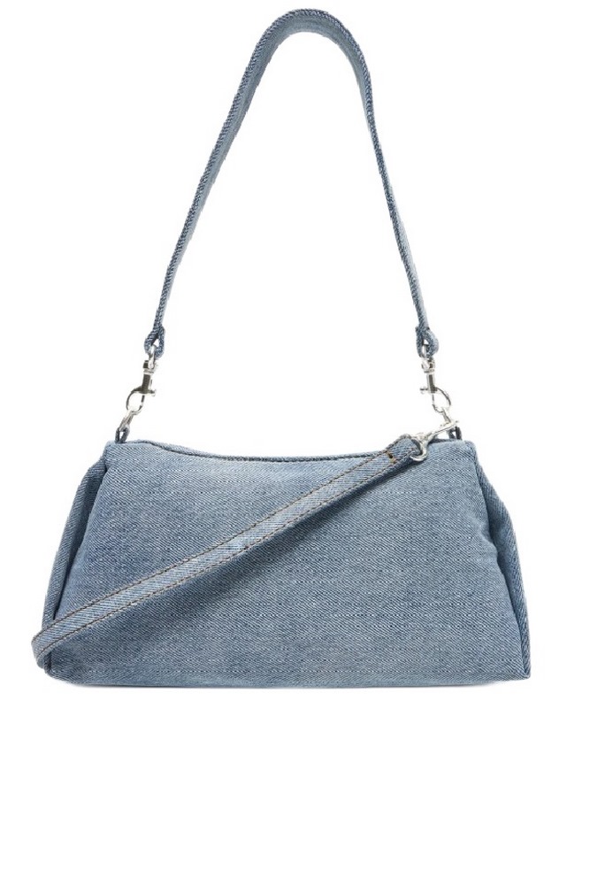 CALVIN KLEIN DENIM LAYLA SHOULDER BAG SM ΤΣΑΝΤΑ ΓΥΝΑΙΚΕΙΑ BLUΕ DENIM