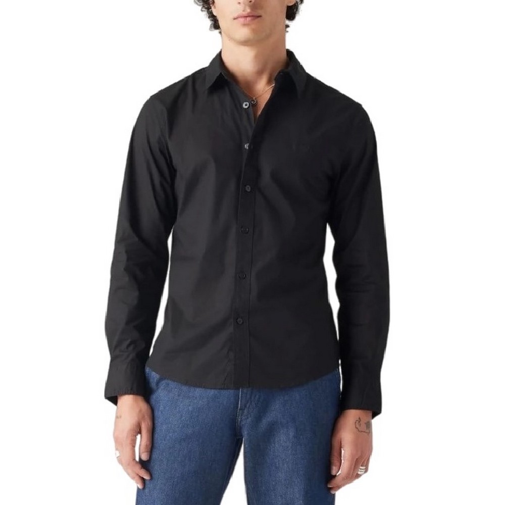LEVIS LS BATTERY HM SHIRT SLIM BLACKS ΠΟΥΚΑΜΙΣΟ ΑΝΔΡΙΚΟ BLACK