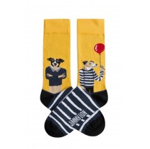 JIMMY LION THE DREAMER SOCKS UNISEX ΚΑΛΤΣΕΣ YELLOW