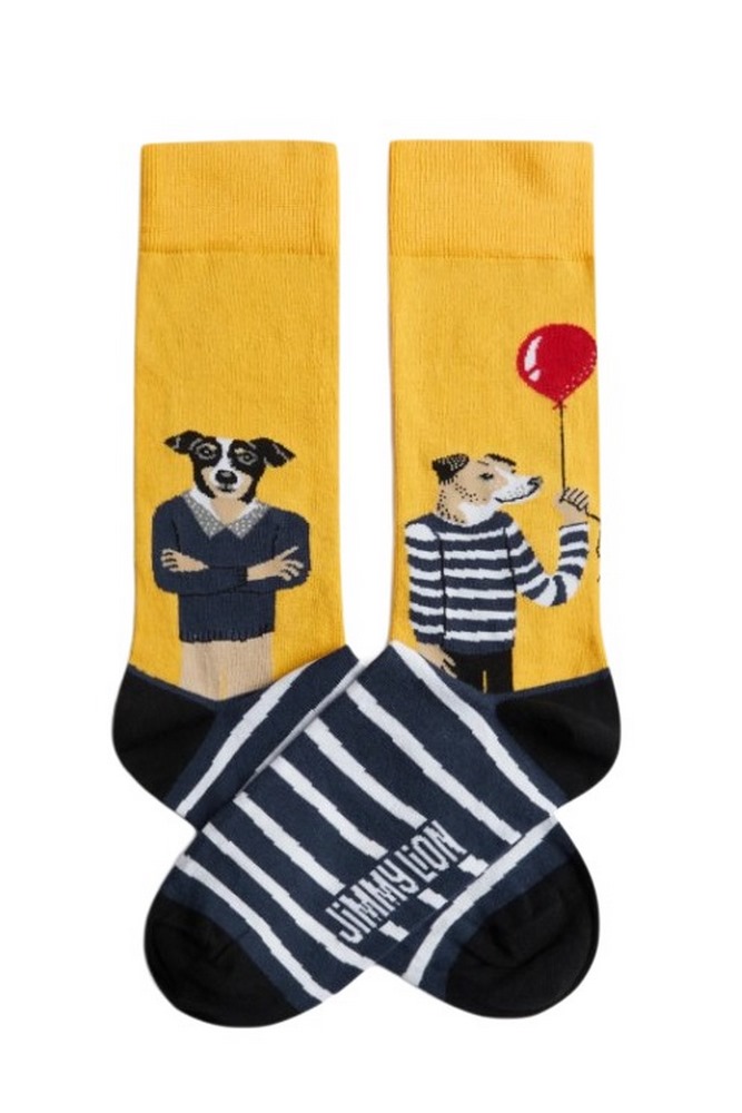 JIMMY LION THE DREAMER SOCKS UNISEX ΚΑΛΤΣΕΣ YELLOW