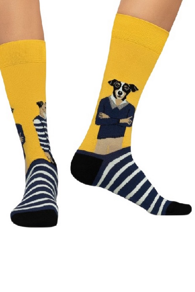 JIMMY LION THE DREAMER SOCKS UNISEX ΚΑΛΤΣΕΣ YELLOW