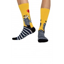 JIMMY LION THE DREAMER SOCKS UNISEX ΚΑΛΤΣΕΣ YELLOW