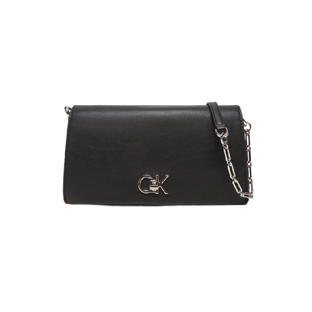 CALVIN KLEIN RE-LOCK MINI CONV CHAIN BAG ΤΣΑΝΤΑ ΓΥΝΑΙΚΕΙΑ BLACK