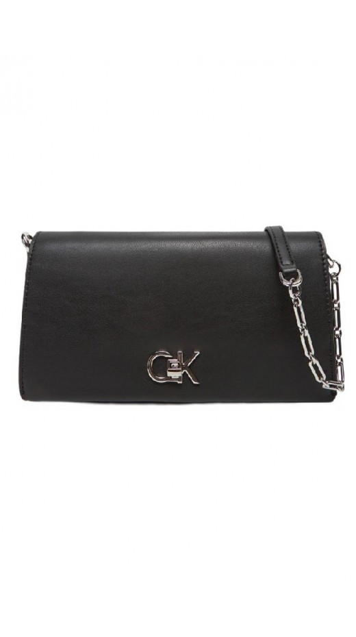 CALVIN KLEIN RE-LOCK MINI CONV CHAIN BAG ΤΣΑΝΤΑ ΓΥΝΑΙΚΕΙΑ BLACK
