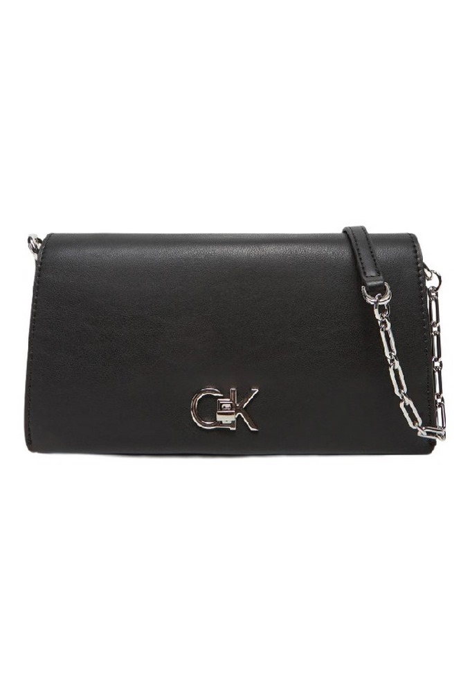 CALVIN KLEIN RE-LOCK MINI CONV CHAIN BAG ΤΣΑΝΤΑ ΓΥΝΑΙΚΕΙΑ BLACK