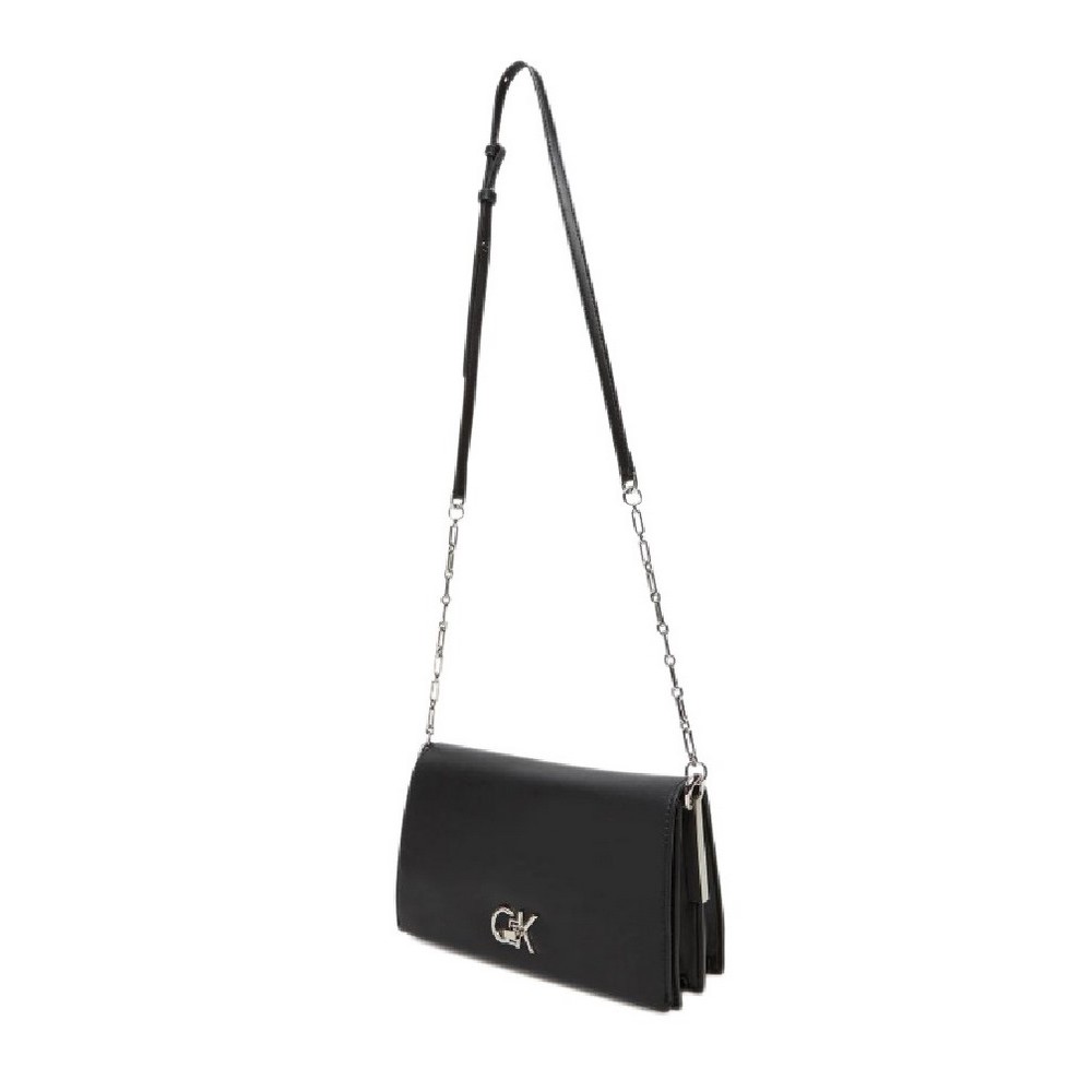 CALVIN KLEIN RE-LOCK MINI CONV CHAIN BAG ΤΣΑΝΤΑ ΓΥΝΑΙΚΕΙΑ BLACK