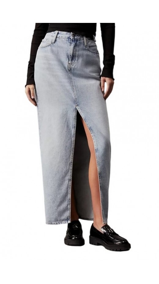 CALVIN KLEIN JEANS MAXI SKIRT ΦΟΥΣΤΑ ΓΥΝΑΙΚΕΙΑ DENIM LIGHT