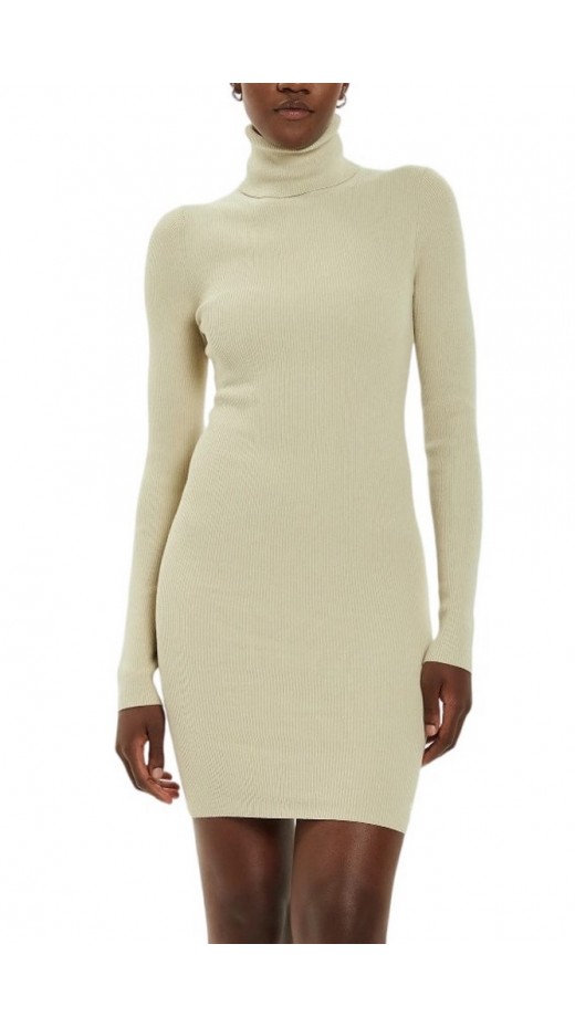 CALVIN KLEIN JEANS WOVEN LABEL TIGHT SWEATER DRESS ΦΟΡΕΜΑ ΓΥΝΑΙΚΕΙΟ PELICAN