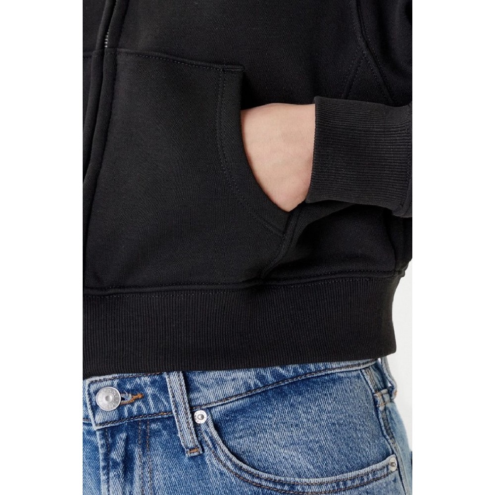 TOMMY JEANS BXY CRP LINEAR ZIP THRU EX ΖΑΚΕΤΑ ΓΥΝΑΙΚΕΙΑ BLACK