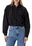 TOMMY JEANS BXY CRP LINEAR ZIP THRU EX ΖΑΚΕΤΑ ΓΥΝΑΙΚΕΙΑ BLACK