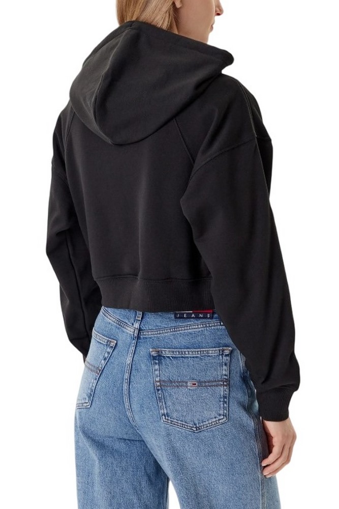 TOMMY JEANS BXY CRP LINEAR ZIP THRU EX ΖΑΚΕΤΑ ΓΥΝΑΙΚΕΙΑ BLACK