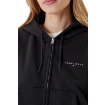 TOMMY JEANS BXY CRP LINEAR ZIP THRU EX ΖΑΚΕΤΑ ΓΥΝΑΙΚΕΙΑ BLACK