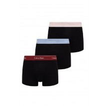 CALVIN KLEIN LOW RISE TRUNK 3PK ΕΣΩΡΟΥΧΟ ΑΝΔΡΙΚΟ BLACK/PINK