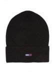 TOMMY HILGIGER TJW FLAG BEANIE ΣΚΟΥΦΟΣ ΓΥΝΑΙΚΕΙΟΣ BLACK