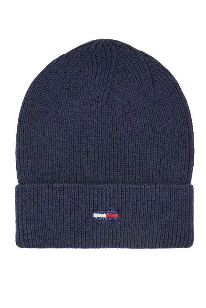 TOMMY HILGIGER TJW FLAG BEANIE ΣΚΟΥΦΟΣ ΓΥΝΑΙΚΕΙΟΣ NAVY