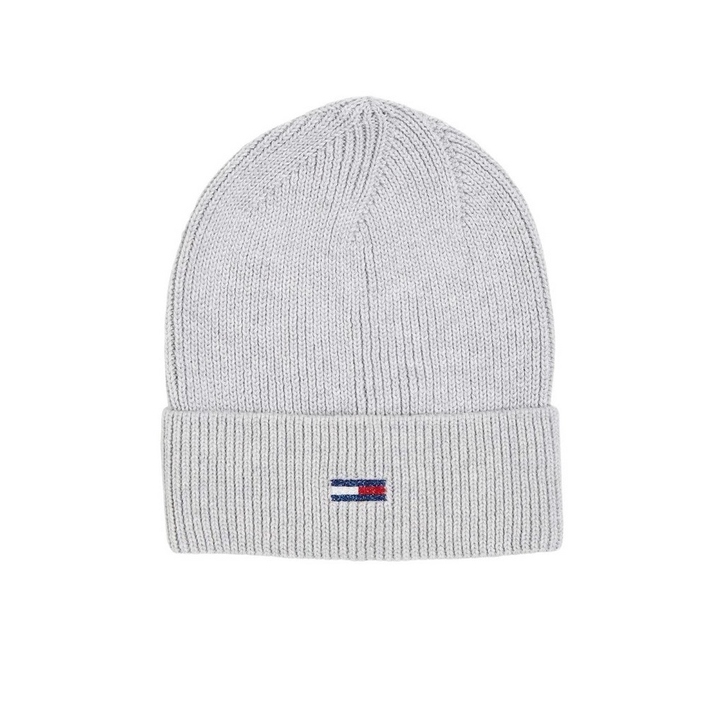 TOMMY HILGIGER TJW FLAG BEANIE ΣΚΟΥΦΟΣ ΓΥΝΑΙΚΕΙΟΣ GREY