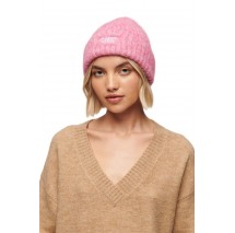 SUPERDRY D3 SDRY RIB KNIT BEANIE HAT ΣΚΟΥΦΟΣ  ΓΥΝΑΙΚΕΙΟΣ PINK