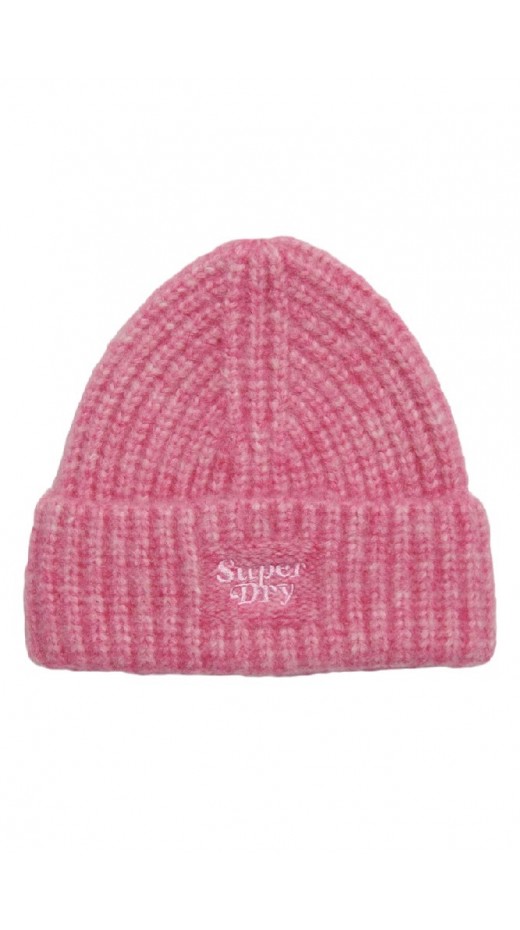 SUPERDRY D3 SDRY RIB KNIT BEANIE HAT ΣΚΟΥΦΟΣ  ΓΥΝΑΙΚΕΙΟΣ PINK