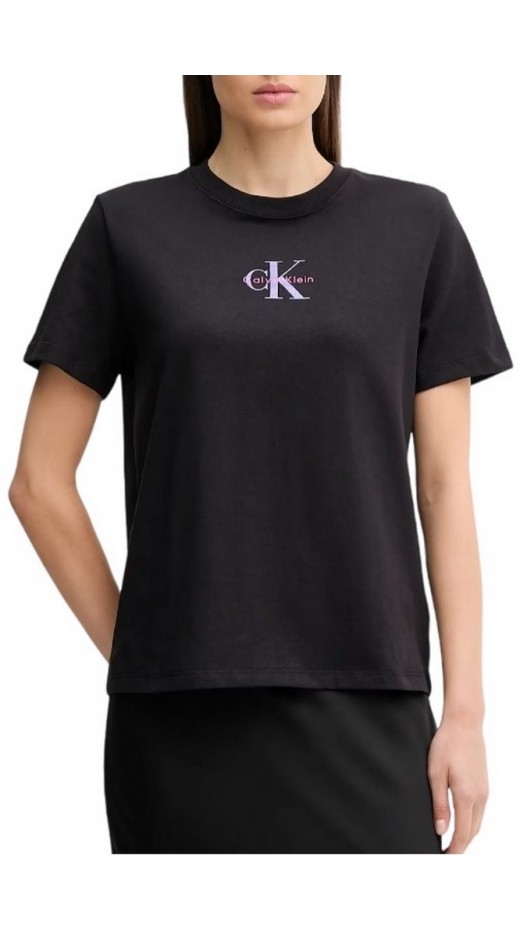 CALVIN KLEIN 20S CLASSIC LOGO TEE T-SHIRT ΜΠΛΟΥΖΑ ΓΥΝΑΙΚΕΙΑ BLACK
