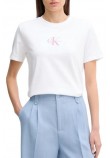 CALVIN KLEIN 20S CLASSIC LOGO TEE T-SHIRT ΜΠΛΟΥΖΑ ΓΥΝΑΙΚΕΙΑ WHITE