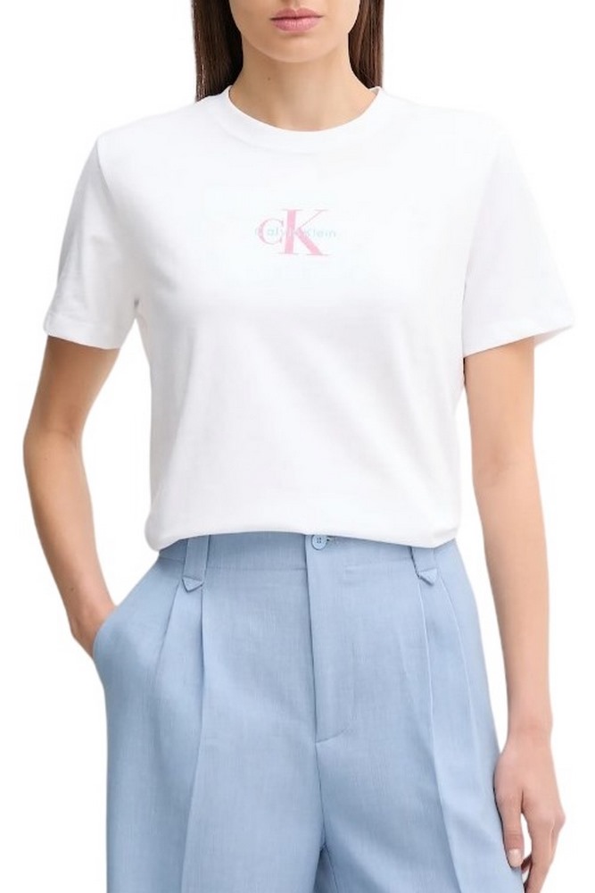 CALVIN KLEIN 20S CLASSIC LOGO TEE T-SHIRT ΜΠΛΟΥΖΑ ΓΥΝΑΙΚΕΙΑ WHITE