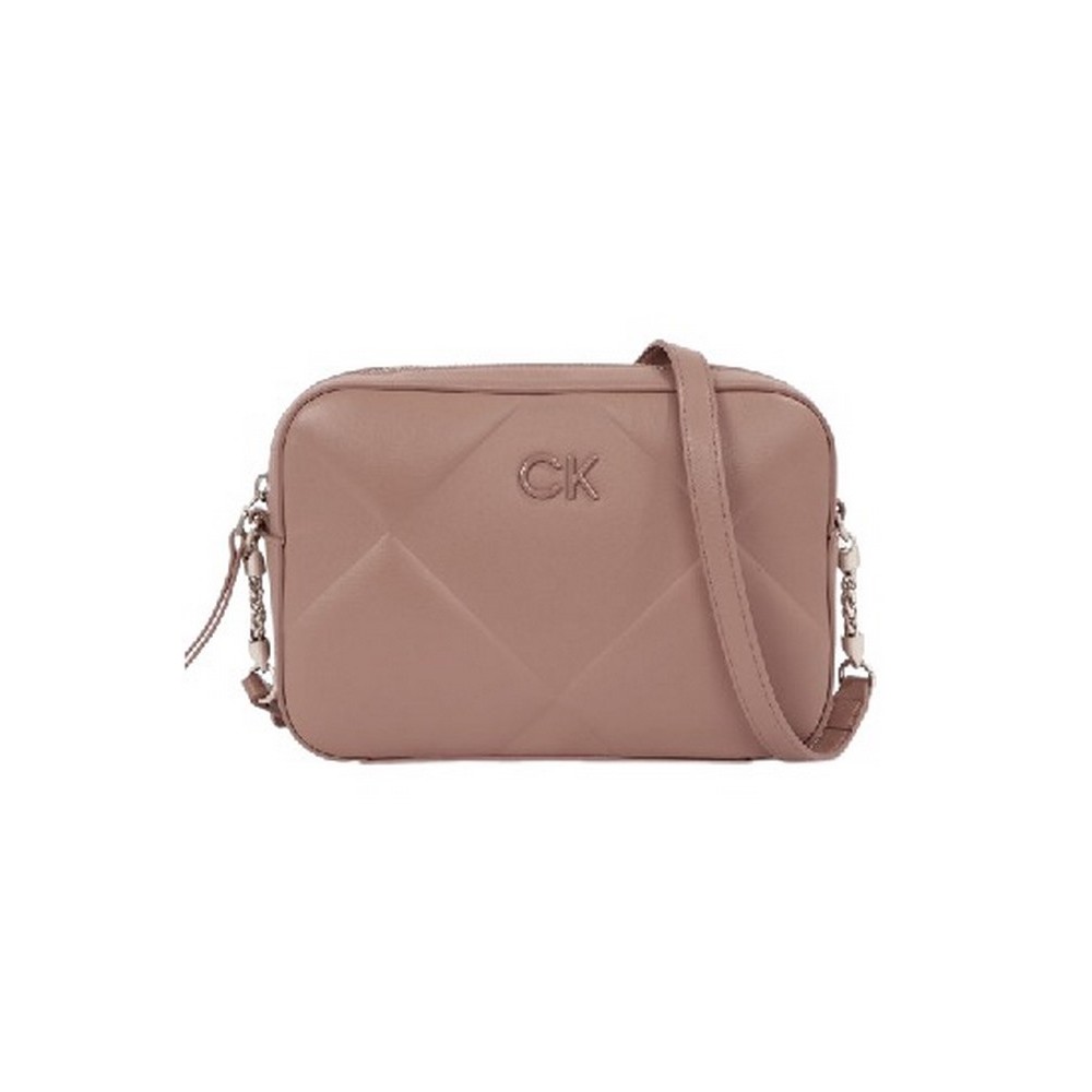 CALVIN KLEIN JEANS RE-LOCK QUILT CAMERA BAG ΤΣΑΝΤΑ ΓΥΝΑΙΚΕΙΑ ROSE