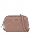 CALVIN KLEIN JEANS RE-LOCK QUILT CAMERA BAG ΤΣΑΝΤΑ ΓΥΝΑΙΚΕΙΑ ROSE