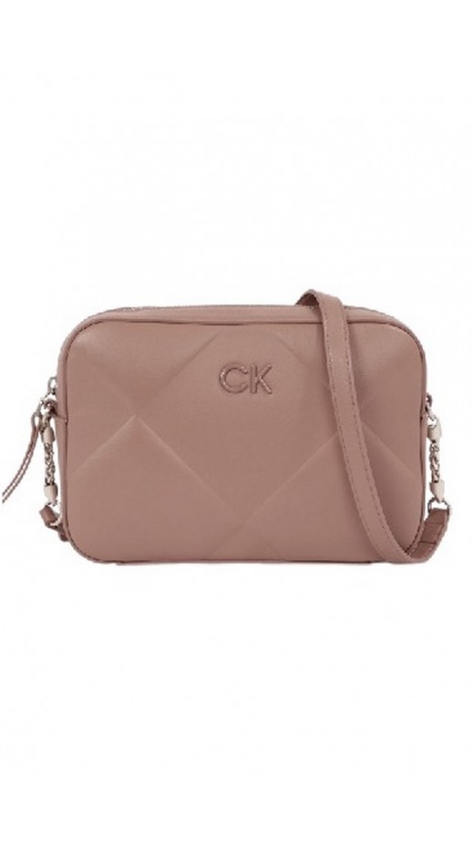 CALVIN KLEIN JEANS RE-LOCK QUILT CAMERA BAG ΤΣΑΝΤΑ ΓΥΝΑΙΚΕΙΑ ROSE