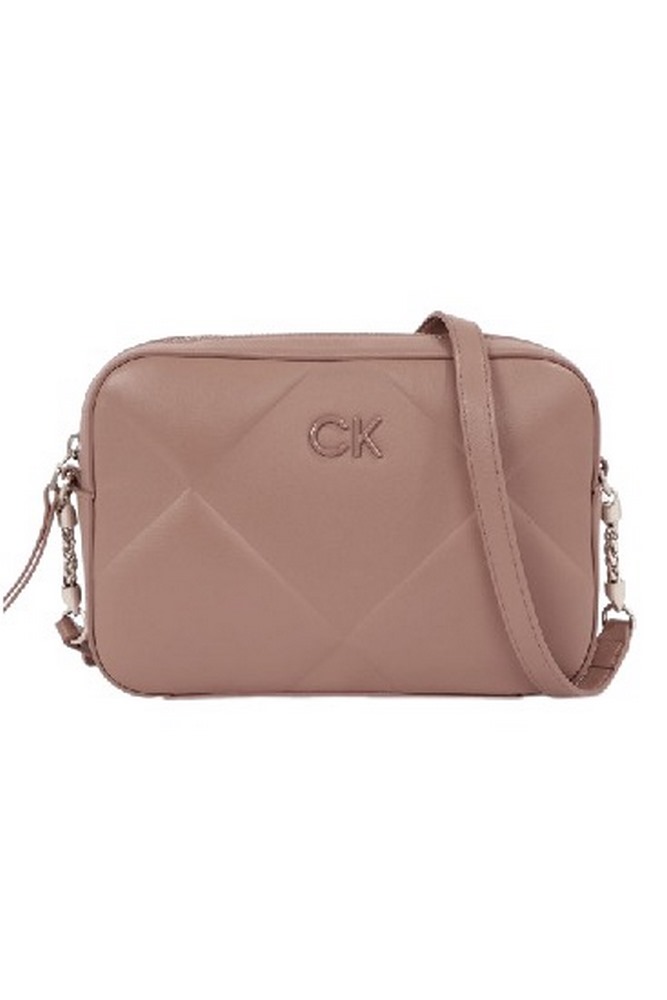 CALVIN KLEIN JEANS RE-LOCK QUILT CAMERA BAG ΤΣΑΝΤΑ ΓΥΝΑΙΚΕΙΑ ROSE