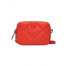 CALVIN KLEIN JEANS RE-LOCK QUILT CAMERA BAG ΤΣΑΝΤΑ ΓΥΝΑΙΚΕΙΑ ORANGE