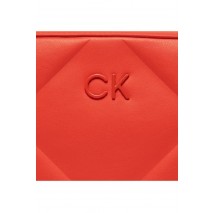 CALVIN KLEIN JEANS RE-LOCK QUILT CAMERA BAG ΤΣΑΝΤΑ ΓΥΝΑΙΚΕΙΑ ORANGE