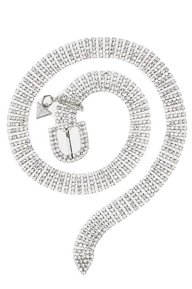 GUESS LUA NOT ADJUSTABLE BELT ΖΩΝΗ ΓΥΝΑΙΚΕΙΑ SILVER