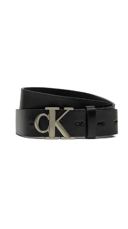 CALVIN KLEIN JEANS MONO PLAQUE LTHR BELT 30MM ΖΩΝΗ ΓΥΝΑΙΚΕΙΑ BLACK