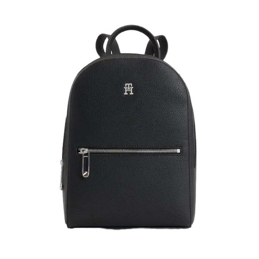 TOMMY HILFIGER TH EMBLEM BACKPACK ΤΣΑΝΤΑ ΓΥΝΑΙΚΕΙΑ BLACK
